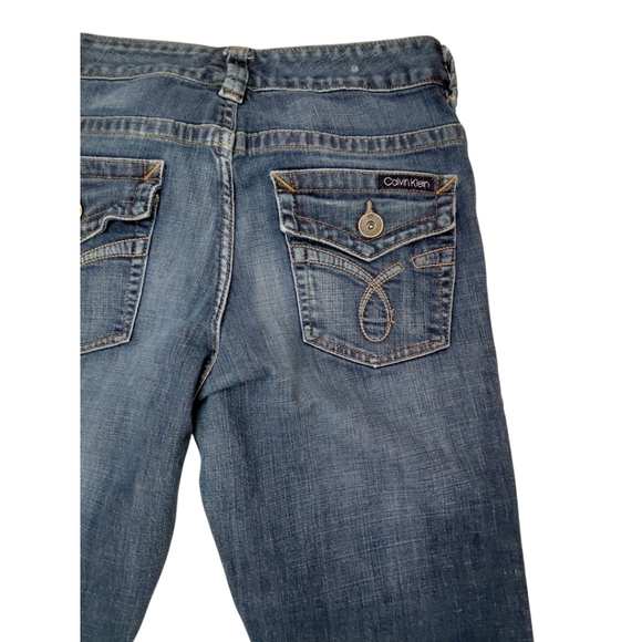 Calvin Klein Jeans Dark Blue Flare & Wide Leg - Picture 6 of 10